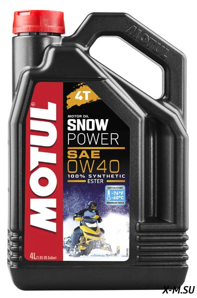 Масло моторное MOTUL 0w40 син. 4T Snowpower 4л Масло моторное MOTUL 0w40 син. 4T Snowpower 4л
