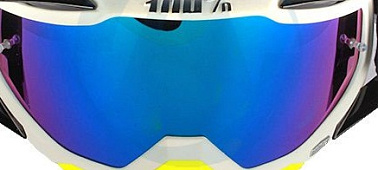 Стекло очков FLY RACING зеркальное/синее с штифтами