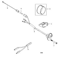 Компоненты гидроподъема (Часть 2) 4-Х ТАКТНОГО ПЛМ MERCURY 50 Серийный номер от 0P515897 и выше