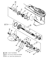 Коробка передач(карданный вал)(60 SEA/MARA/BIG FOOT,3 JAW REV. CLUTCH 2-Х ТАКТНОГО ПЛМ MERCURY 60 Серийный номер от 0G290585 до 0G589999